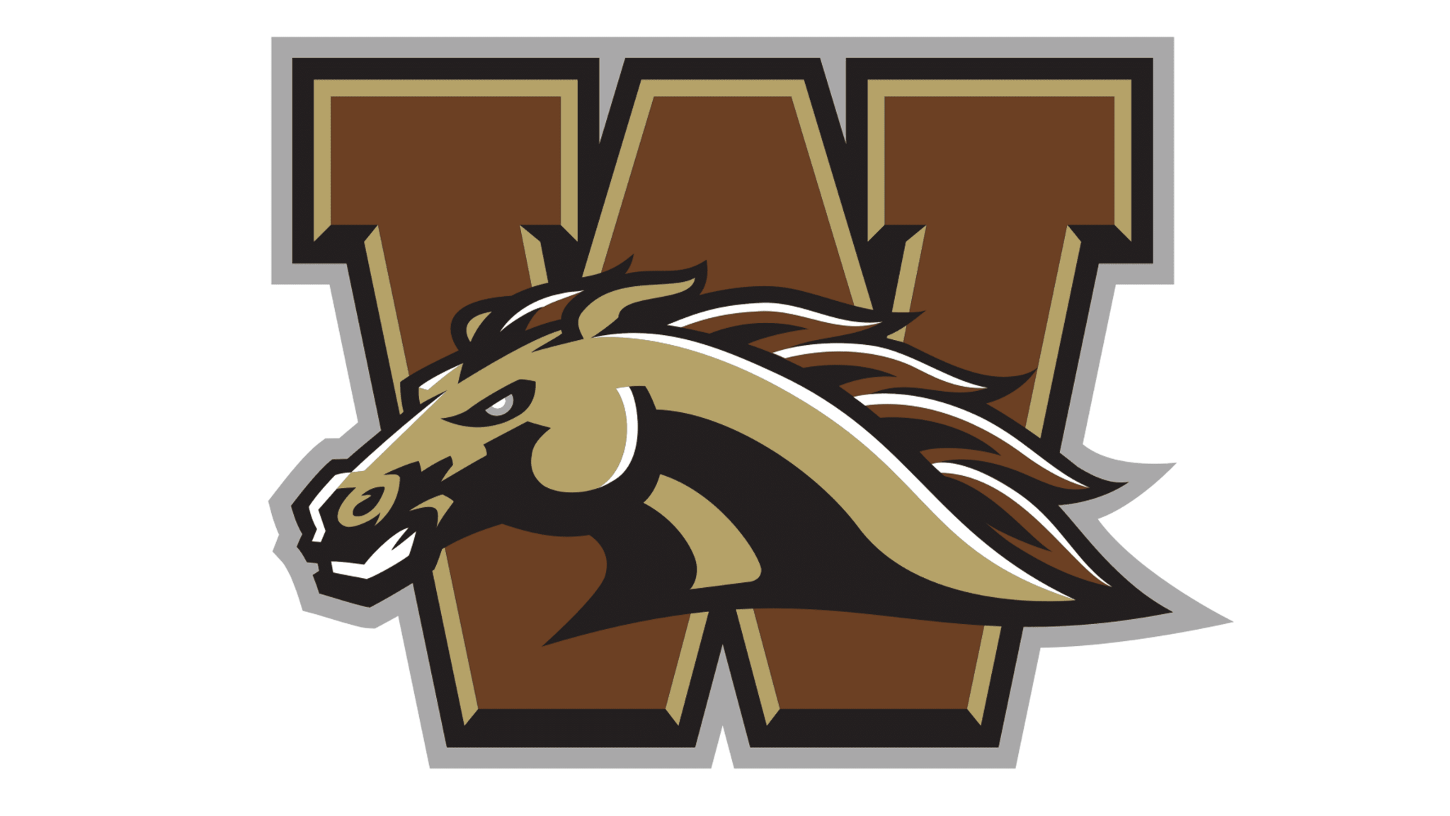 Western Michigan University WMU W Broncos Head Car Decal | Etsy