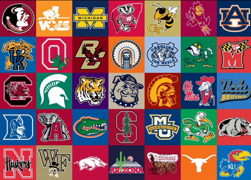 5 Top College Football Logos 