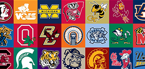 5 Top College Football Logos