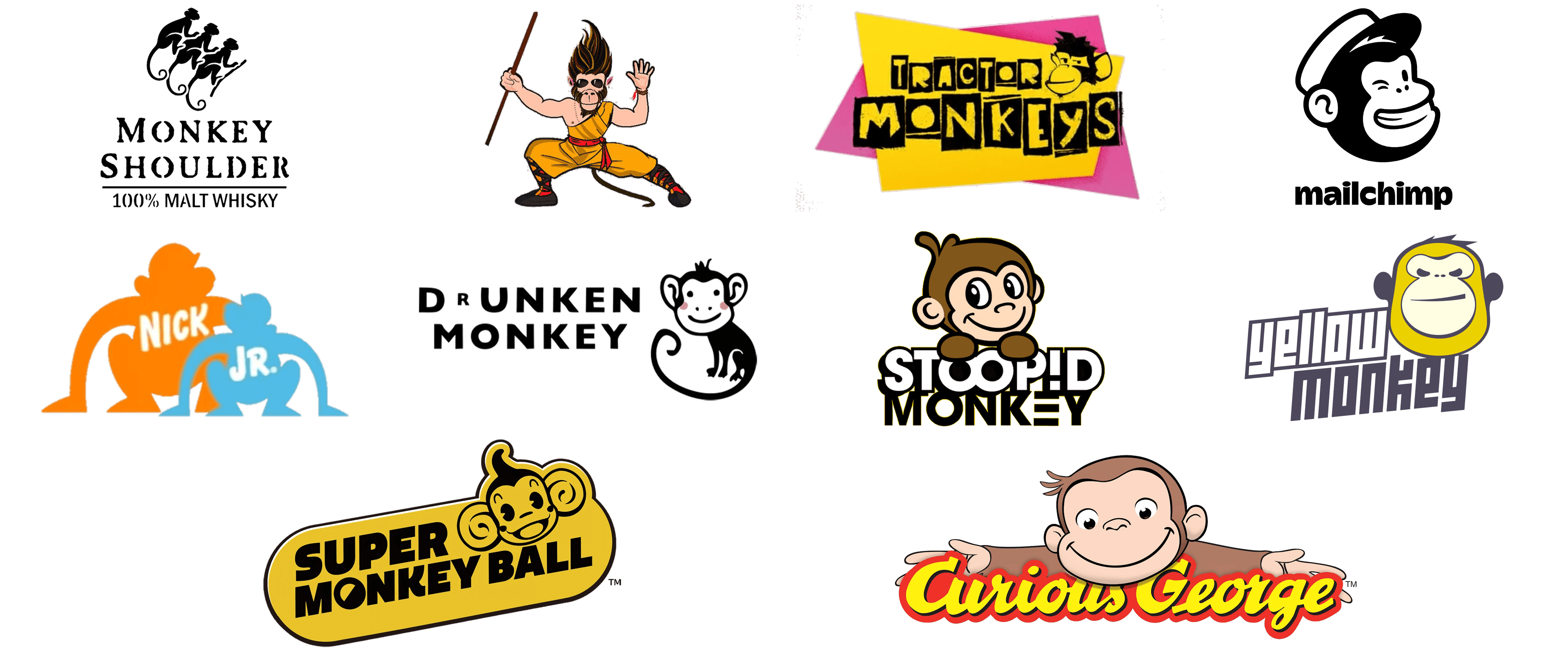 Modern and Stylish Monkey Logo For Sale - Lobotz LTD