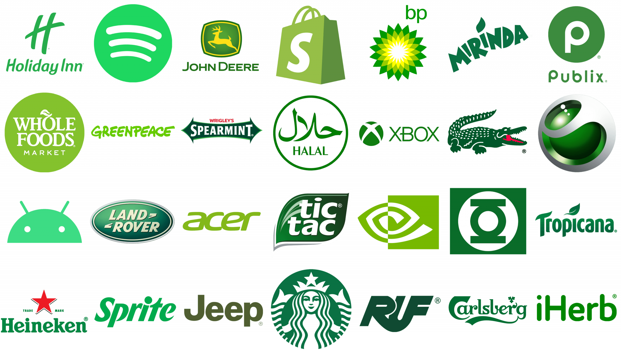 most-famous-logos-in-green