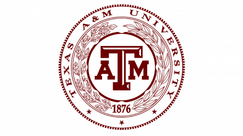 Texas A&M University Logo 1876