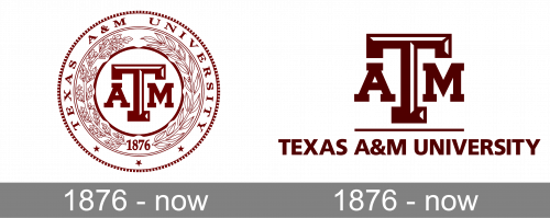 Texas A&M University Logo history