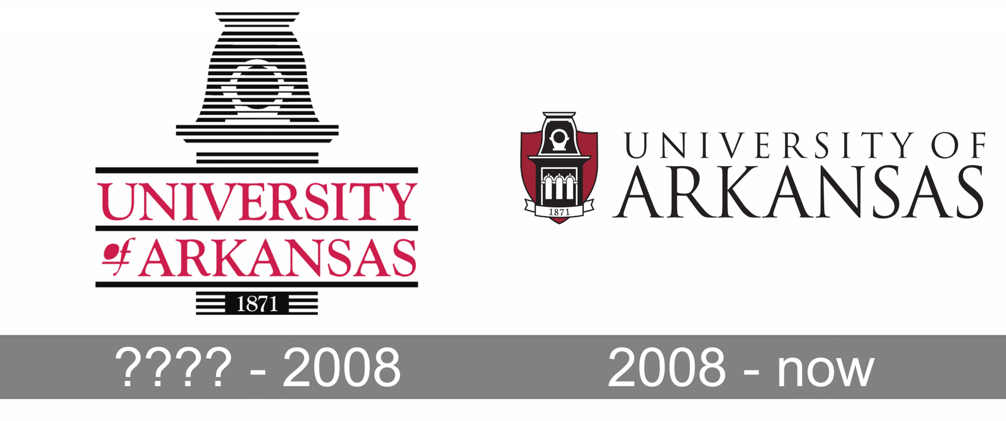 University Of Arkansas Logo History 2048x857 