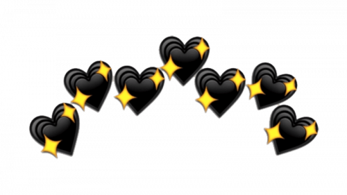 Black Heart-stars Emoji