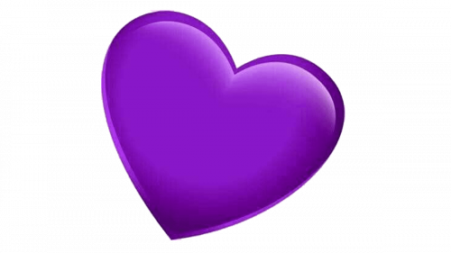 purple heart emoji mean