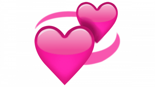 rotating hearts emoji