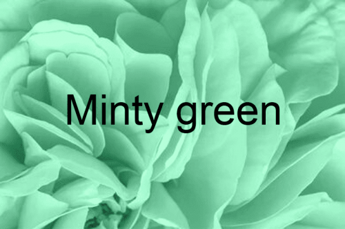 How to get a minty green