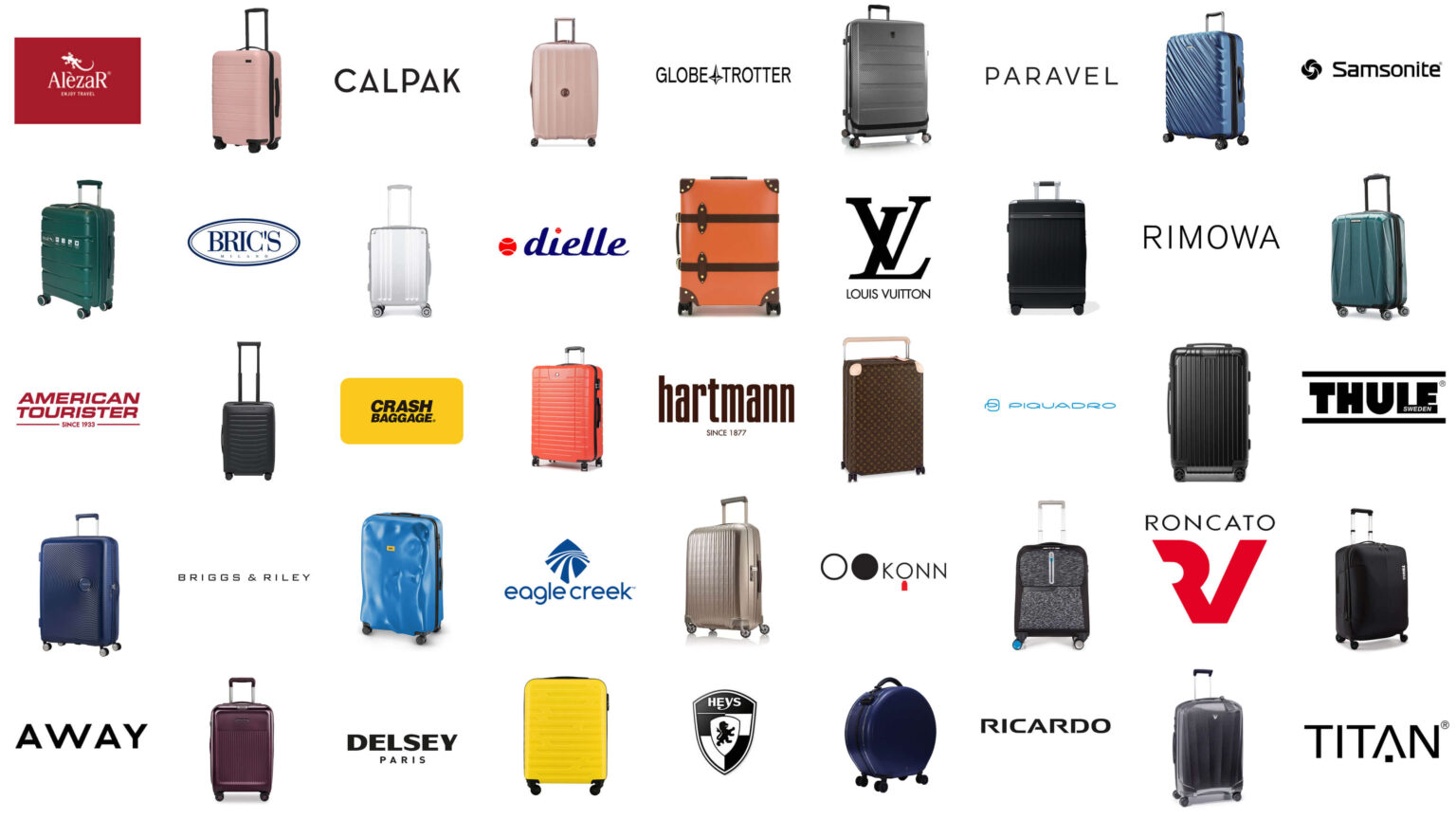 The World’s Best Luggage Brands an Logos