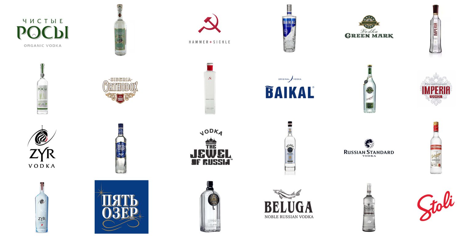 Top 12 Russian Vodka Brands and Logos 2024