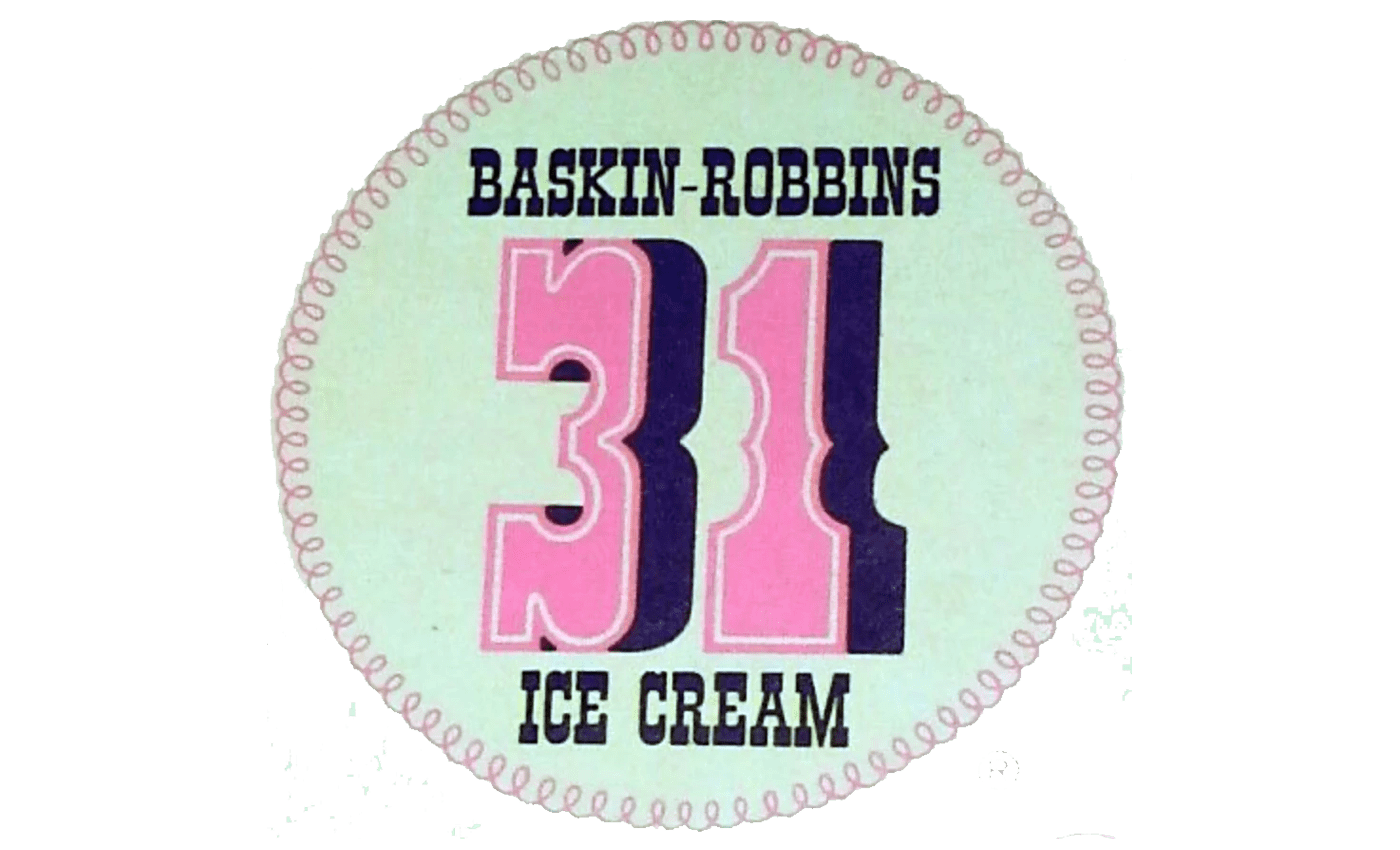 Old Baskin-Robbins 31 Flavors Ice Cream Logo Tote Bag by Glen