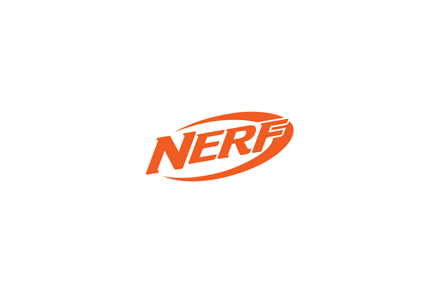 NERF Logo Yellow and Orange Edible Cake Topper Image ABPID11377 – A  Birthday Place