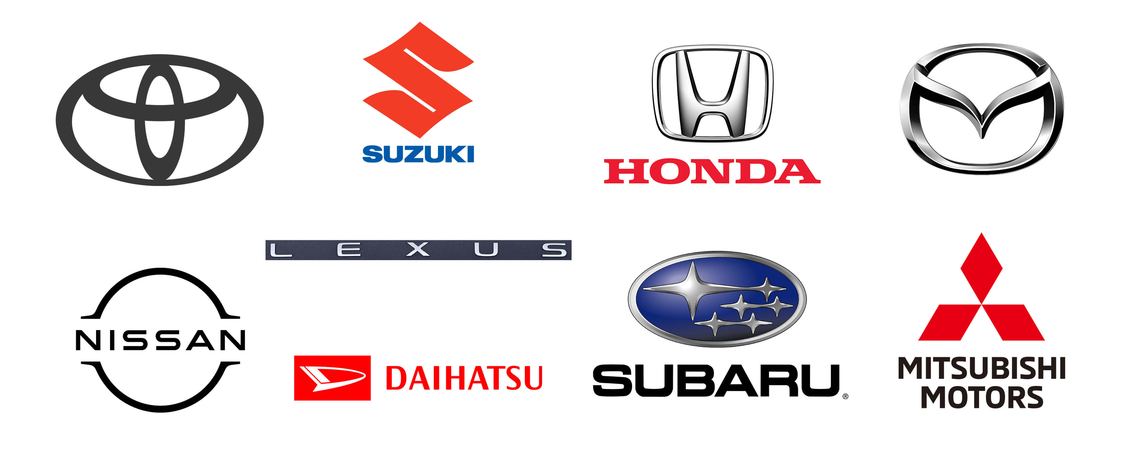 origin of the logos of the most popular japanese cars