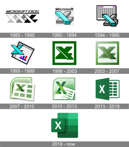 Microsoft Excel Logo history