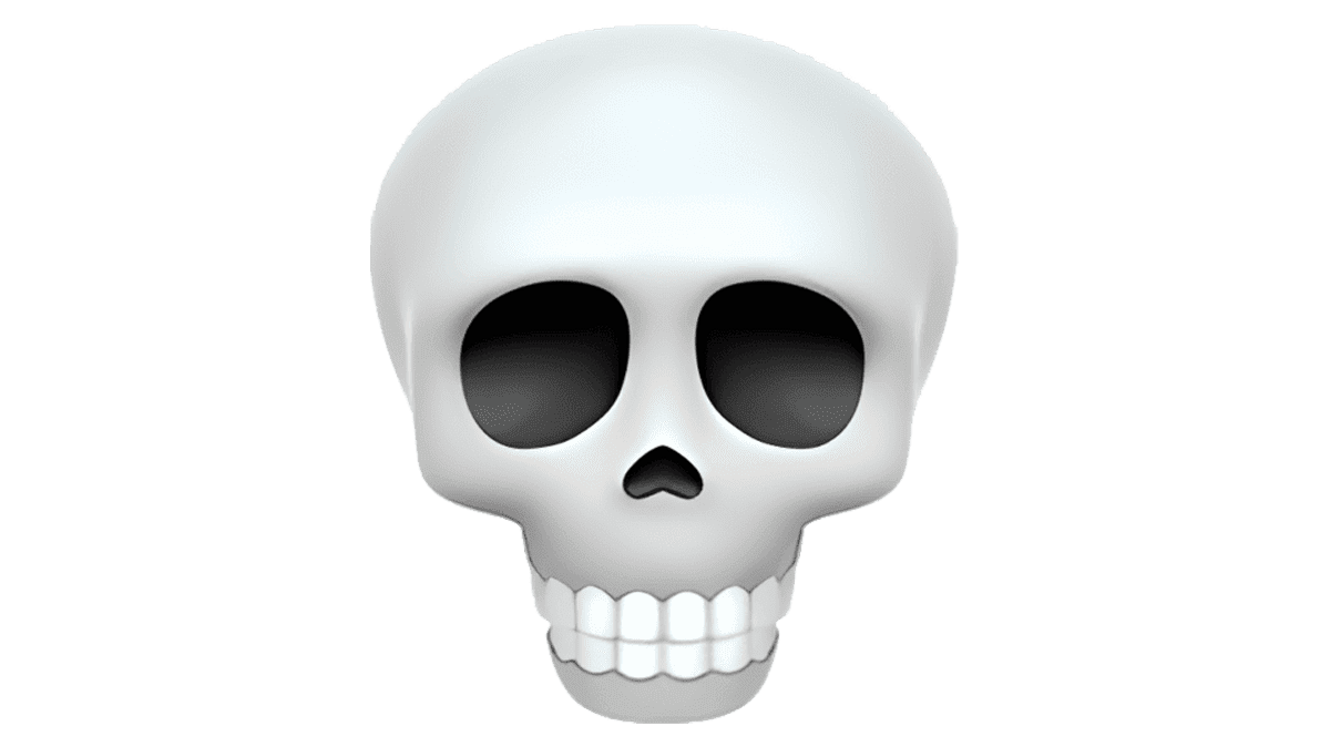 Skull Emoji meaning, png