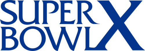 Super Bowl 10 Logo