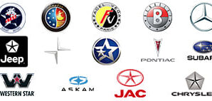 Car Badges and Logos With Flags