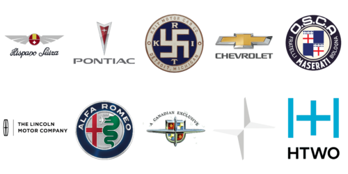 Cars With Cross on the Logo