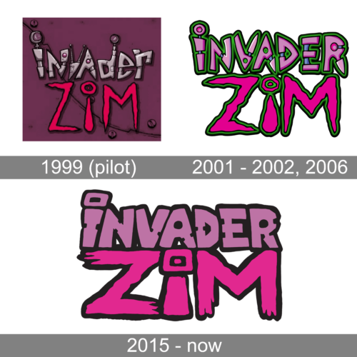 Invader Zim Logo history