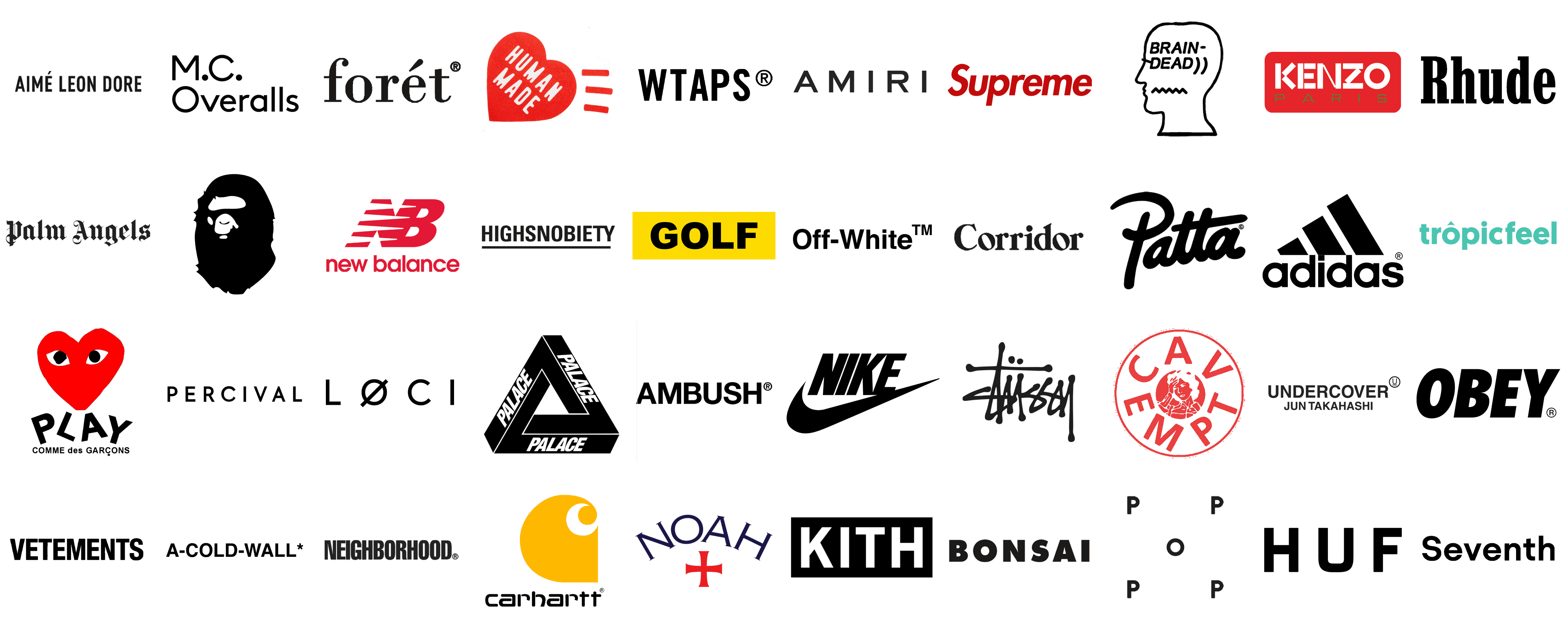 Unveiling the Titans of Urban Style: A Journey Through Best Streetwear  Brands and Logos