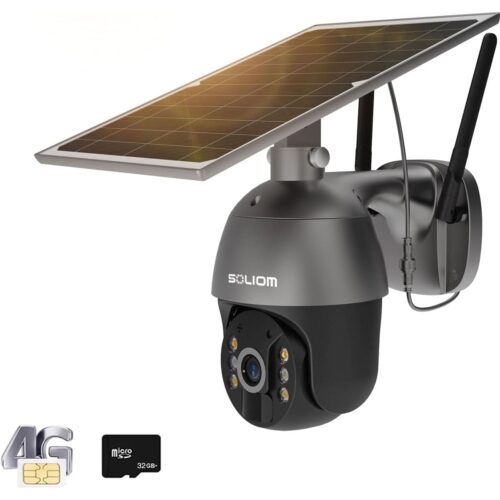 SOLIOM S600 Solar Powered Cellular Security Camera