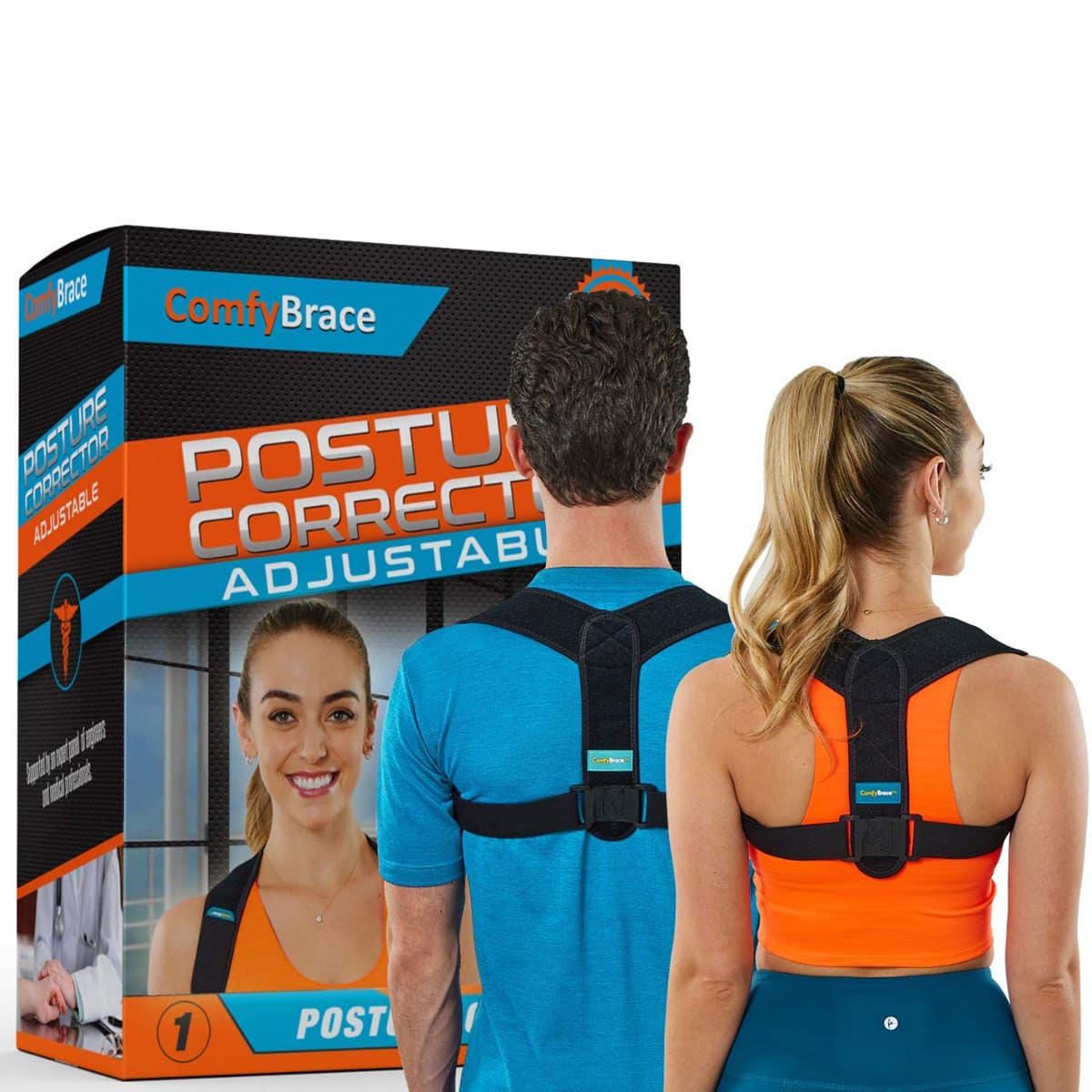  Back Brace Posture Corrector For Women only, Adjustable Back  Brace Straightener for Upper and Lower Back Pain Relief, Upper Spine Support,  Lumbar Support for Improved Posture, Grey (Medium) : Health 