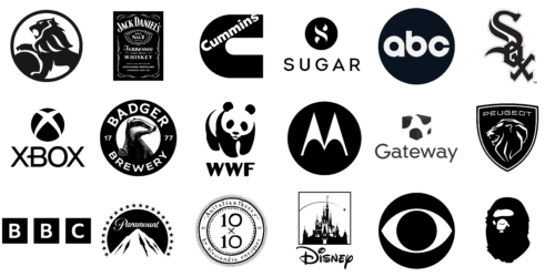 Most Famous Logos in Black&White